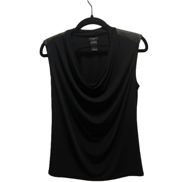 Ann Taylor Tops - Black swag neck sleeveless Ann Taylor